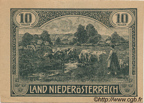 10 Heller AUSTRIA  1920 PS.112b SC+
