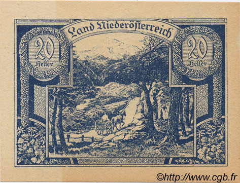 20 Heller AUSTRIA  1920 PS.113a FDC