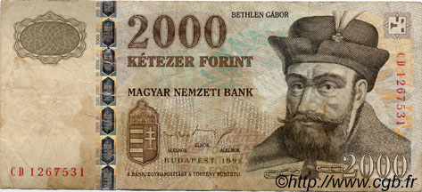 2000 Forint HUNGARY  1998 P.181 F
