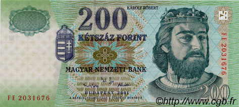 200 Forint UNGHERIA  2001 P.187 FDC