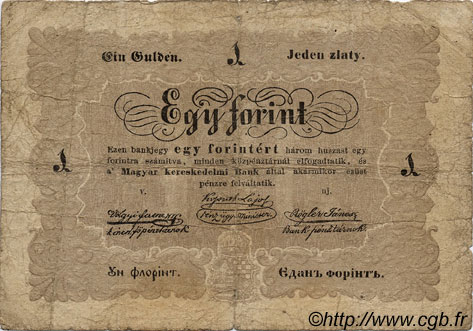 1 Forint HUNGARY  1848 PS.111 VG