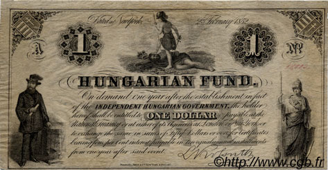 1 Dollar UNGHERIA  1852 PS.136a SPL