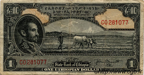 1 Dollar ETHIOPIA  1945 P.12b F-