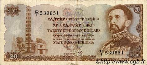 20 Dollars ÄTHIOPEN  1961 P.21a fSS
