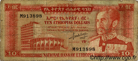 10 Dollars ETIOPIA  1966 P.27a RC