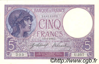 5 Francs FEMME CASQUÉE FRANCIA  1918 F.03.02 SPL