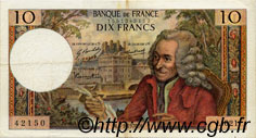 10 Francs VOLTAIRE FRANCE  1970 F.62.46 VF+