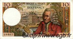 10 Francs VOLTAIRE FRANCE  1971 F.62.50 XF