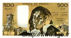 500 Francs PASCAL FRANCE  1969 F.71.03 SPL