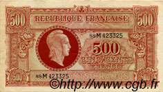 500 Francs MARIANNE fabrication anglaise FRANKREICH  1945 VF.11.02 SS to VZ