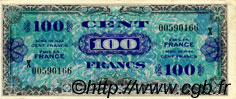 100 Francs DRAPEAU FRANKREICH  1944 VF.20.03 fVZ