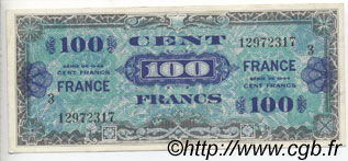 100 Francs FRANCE FRANCE  1944 VF.25.03 VF - XF