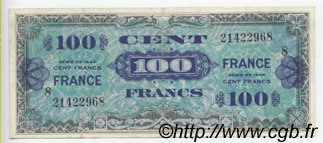 100 Francs FRANCE FRANKREICH  1944 VF.25.08 SS to VZ