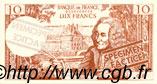 10 Francs VOLTAIRE FRANCE regionalism and miscellaneous  1963  UNC