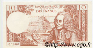 10 Francs VOLTAIRE FRANCE Regionalismus und verschiedenen  1970  fST+