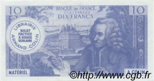 10 Francs VOLTAIRE FRANCE Regionalismus und verschiedenen  1964  fST+