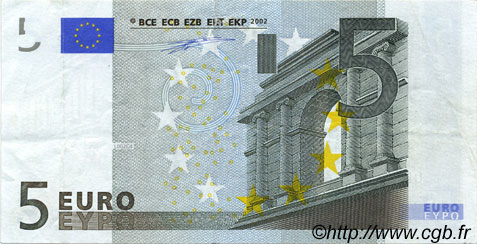 5 Euro Fauté EUROPA  2002 €.100.09 EBC