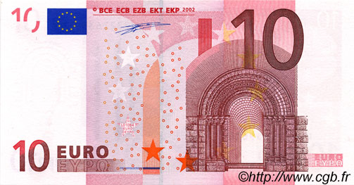 10 Euro Fauté EUROPA  2002 €.110.08 UNC