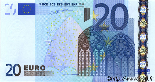 20 Euro EUROPA  2002 €.120.12 UNC-