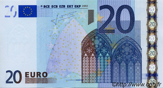 20 Euro EUROPA  2002 €.120.19 UNC