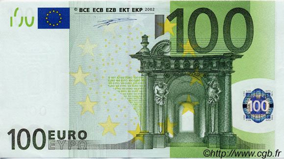100 Euro EUROPA  2002 €.140.01 SC+