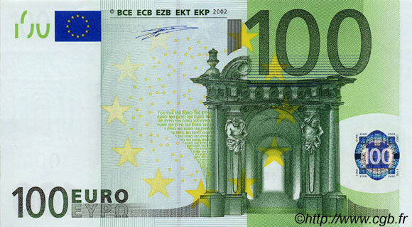 100 Euro EUROPA  2002 €.140.13 fST+