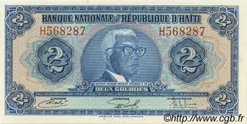 2 Gourdes HAITI  1973 P.211 UNC
