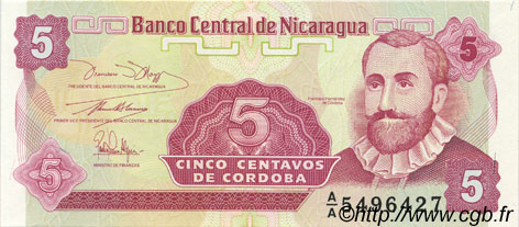 5 Centavos NICARAGUA  1991 P.168 SC