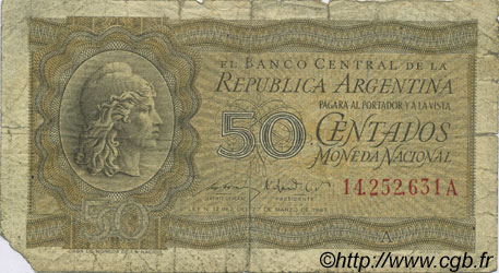 50 Centavos ARGENTINA  1950 P.259a RC