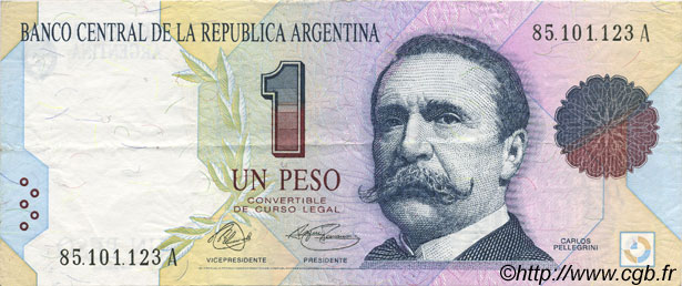 1 Peso ARGENTINA  1992 P.339a XF