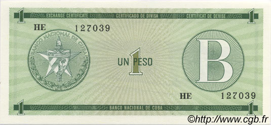 1 Peso KUBA  1985 P.FX06 ST
