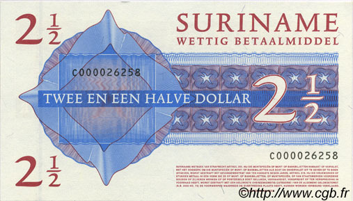 2,5 Dollars SURINAM  2004 P.156 ST
