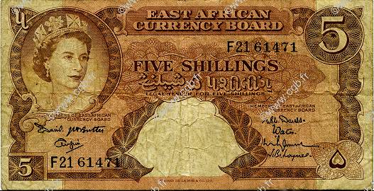 5 Shillings AFRIQUE DE L EST  1961 P.41a B