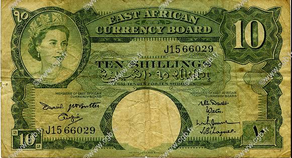 10 Shillings AFRIQUE DE L EST  1961 P.42a B+