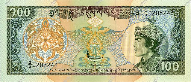 100 Ngultrum BHUTAN  1994 P.20 UNC