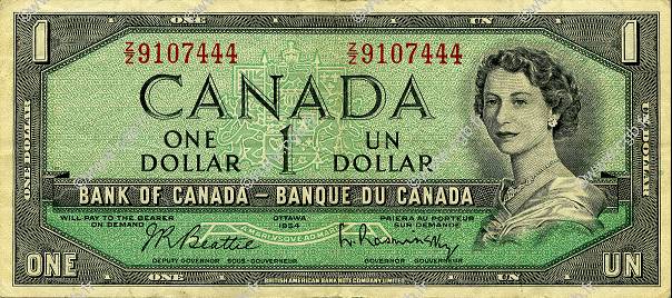 1 Dollar CANADA  1954 P.075b TTB