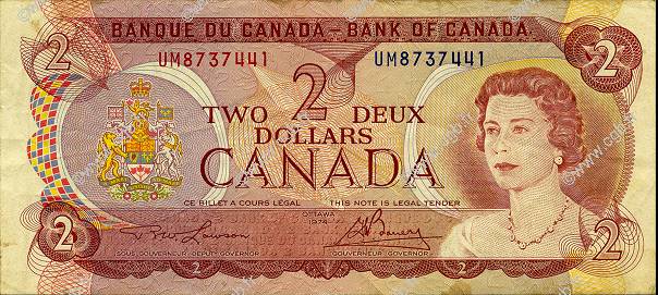 2 Dollars CANADA  1974 P.086a VF
