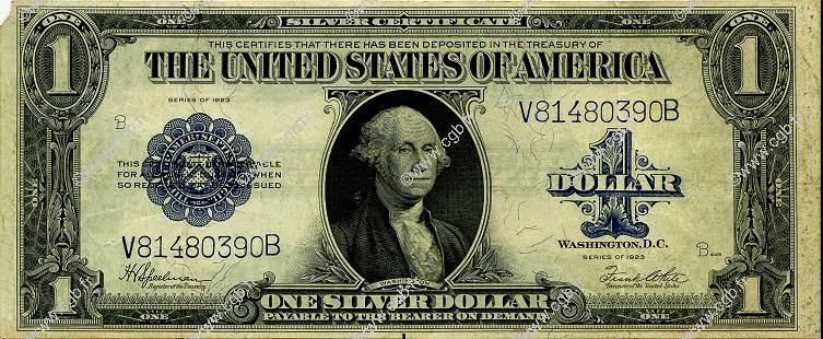 1 Dollar  ÉTATS-UNIS D AMÉRIQUE  1923 P.342 pr.TTB