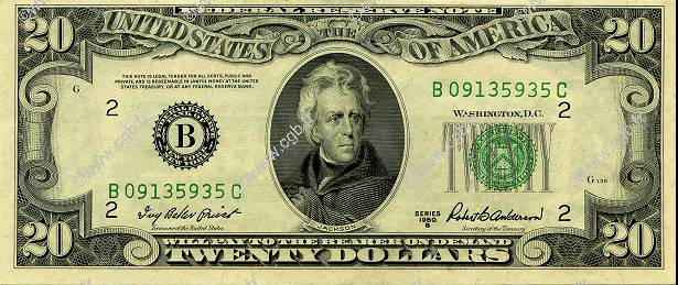 20 Dollars STATI UNITI D AMERICA New York 1950 P.440b q.FDC