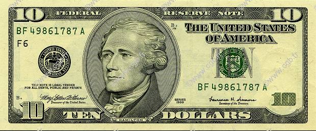 10 Dollars STATI UNITI D AMERICA  1999 P.506 q.FDC