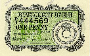 1 Penny FIDJI  1942 P.047a NEUF