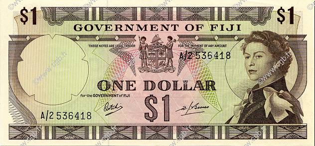 1 Dollar FIJI  1968 P.059a AU