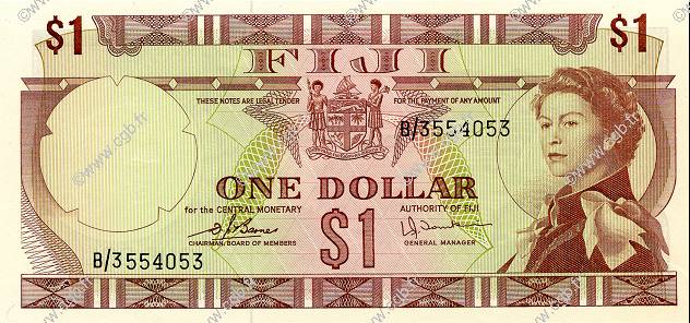 1 Dollar FIJI  1974 P.071b UNC