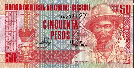 50 Pesos GUINEA-BISSAU  1990 P.10 UNC