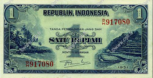 1 Rupiah INDONÉSIE  1951 P.038 SPL+