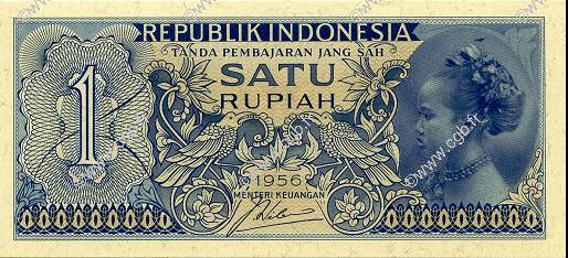 1 Rupiah INDONESIA  1956 P.074 SC+