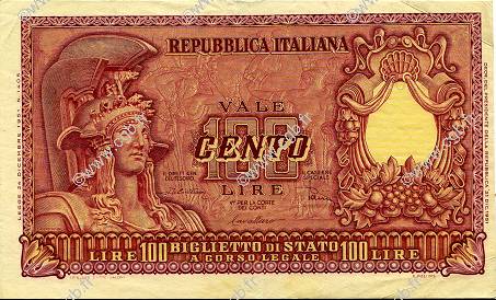 100 Lire ITALIA  1951 P.092b MBC