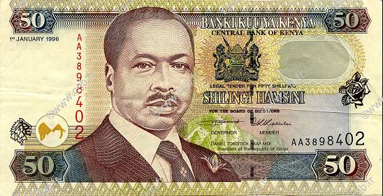 50 Shillings KENYA  1996 P.36a VF+