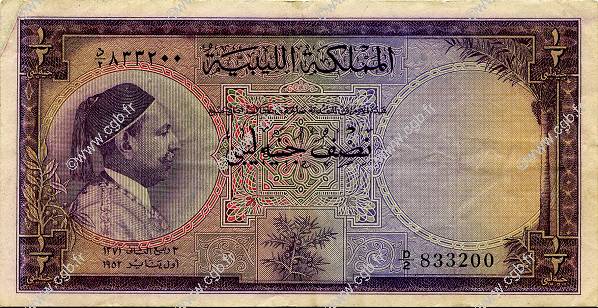 1/2 Pound LIBIA  1952 P.15 MBC