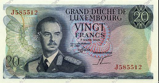 20 Francs LUXEMBURG  1966 P.54a fST+